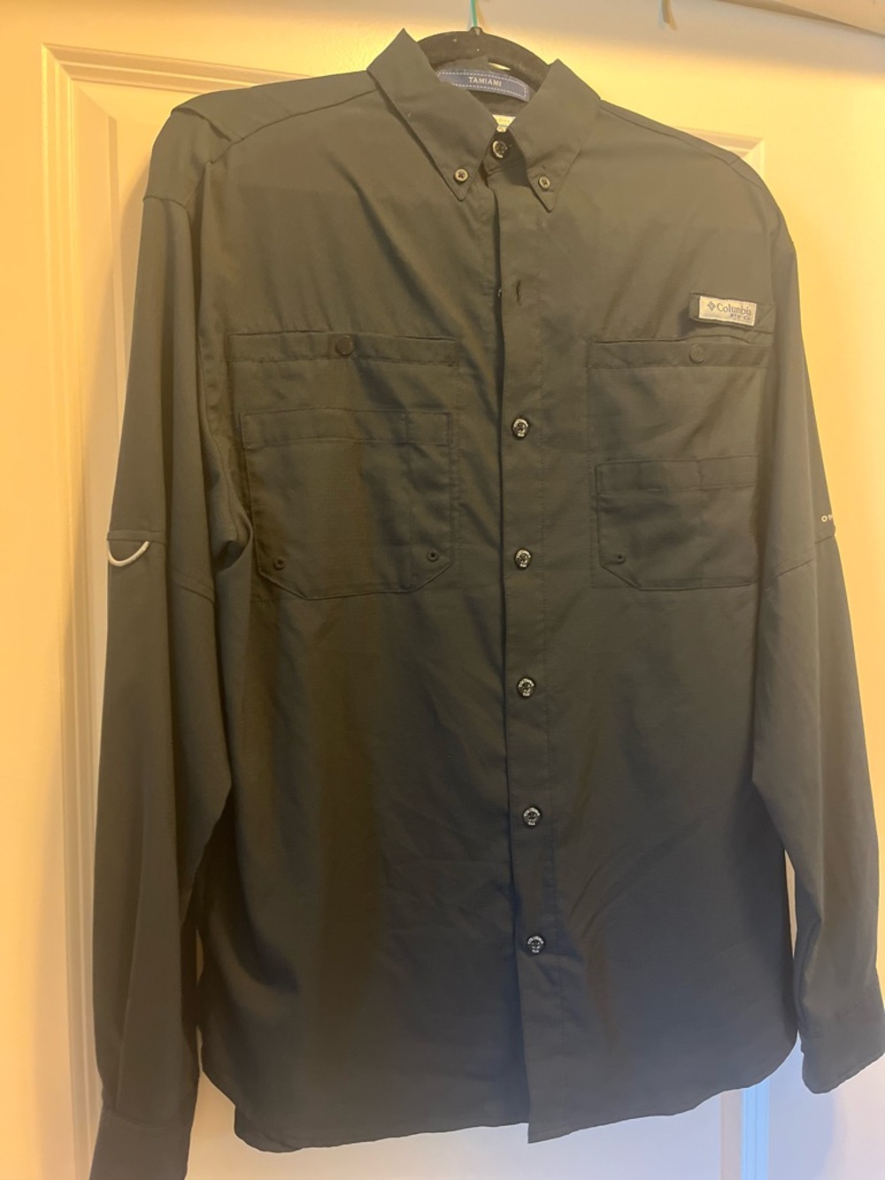 Columbia PFG Men's Long Sleeve Outdoor Shirt in Black